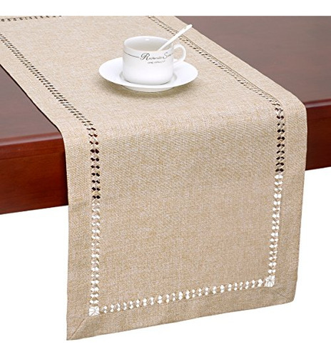 Grelucgo Tapete De Mesa O Tocador Beige Hecho A Mano Con Vai