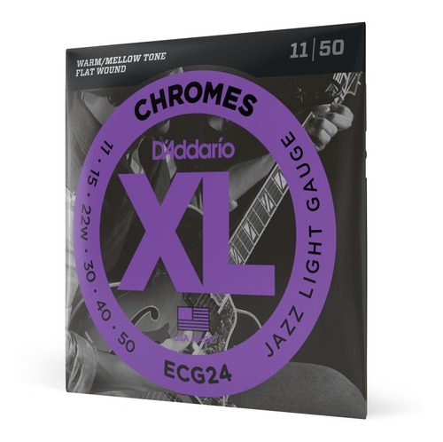 Encordoamento Guitarra .011 D'addario Xl Chromes Ecg24