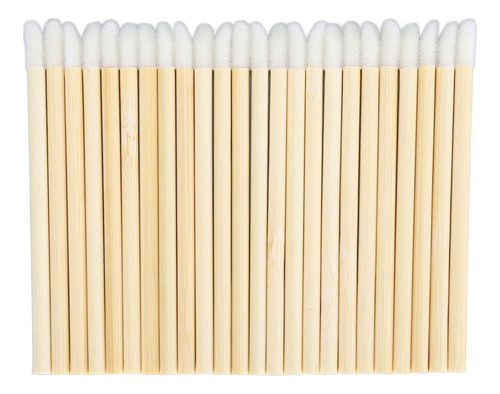 Aplicador De Lápiz Labial Desechable Con Mango De Bambú, 100