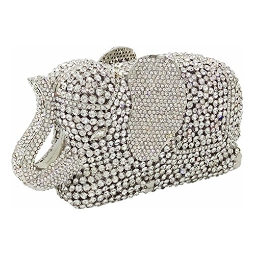 Boutique De Fgg Silver Elephant Bolsas De Noche Metal Q6snb