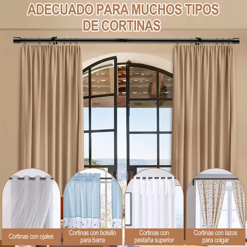 Barra Extensible para Cortina de Baño, Sujeción a Presión, Medidas  Diferentes