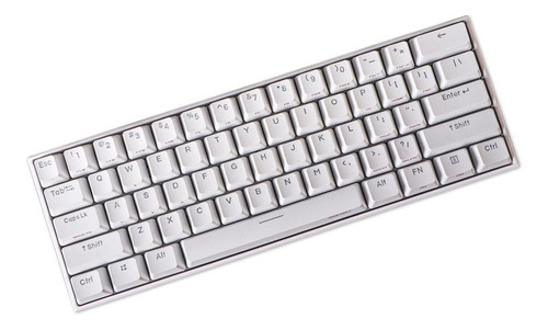 Imagen 2 de 2 de Teclado gamer bluetooth Anne Pro 2 QWERTY Gateron Brown inglés US color blanco con luz RGB