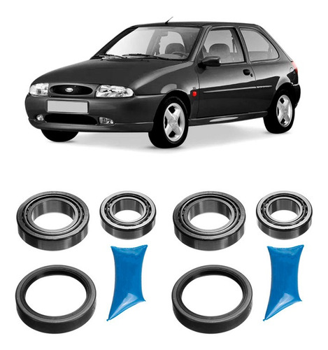 2 Kit Rolamento Roda Traseiro Fiesta 1.0 8v 95 96 97 98 99