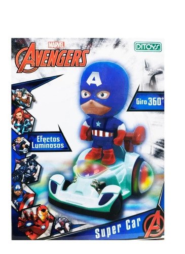 Super Car Capitán América Efectos Luminosos Ditoys 2458