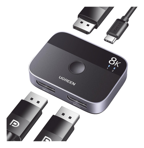 Conmutador Ugreen Hdmi 1 A 2 Y Viceversa 8k