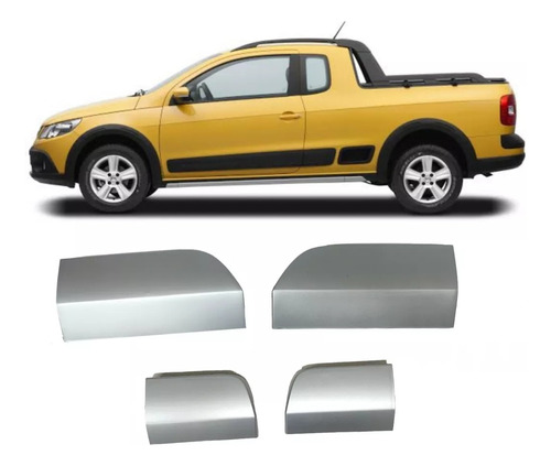 Kit Capa Spoiler Traseiro Saveiro Cross 2011 A 2016 S/ Cinto