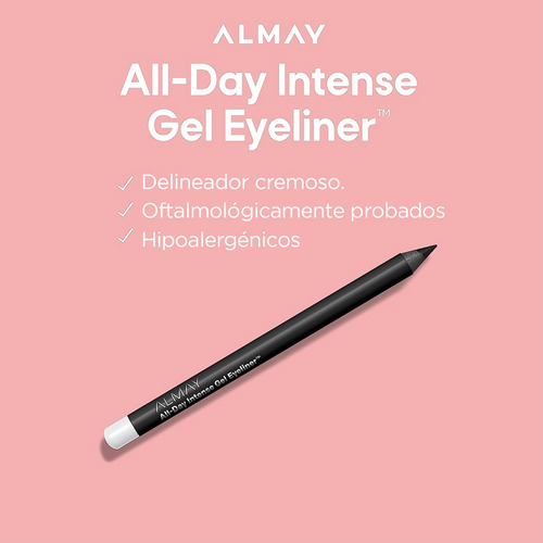 Delineador De Ojos Almay All-day Intense Gel Tono Grey