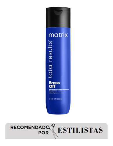 Imagen 1 de 5 de Shampoo Matizador Brass Off X300ml Total Results Matrix