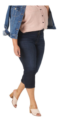 Jeans Crop Lee Plus Size - Shape Illusions Slim Talla 54/56