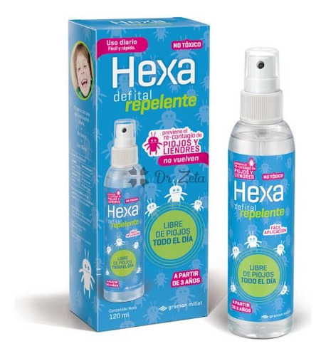 Hexa Defital Repelente Piojos Y Liendres 3 Años 120ml