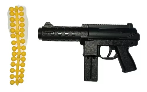 Mini Pistola Metralleta Tec 9 De Juguete Con Balines De Goma
