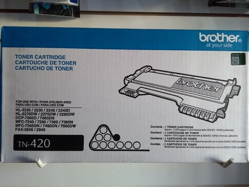 Toner Brother Tn-420 Original, Nuevo Sin Abrir.