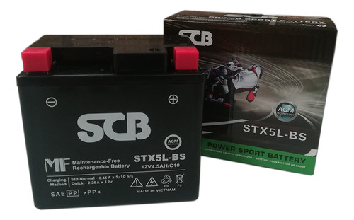 Bateria Gel Motocicleta Scb (yt5l Bs) Bws100 Fz Ybr125 At110