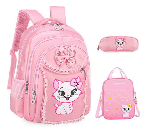 Kit De Mochila Para Bolígrafos Para Niñas, Color Rosa