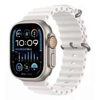 Apple Watch Ultra 2 GPS + Celular • Caja de titanio de 49 mm • Correa Ocean blanca