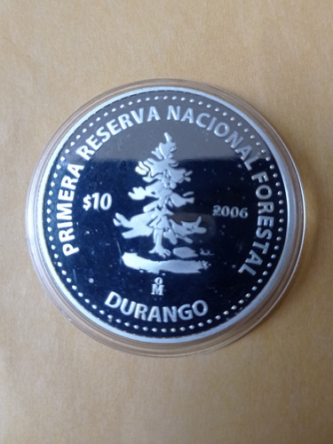 Onza $10 Pesos Estado De Durango Segunda Fase