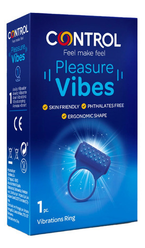 Control Feel Make Feel Pleasure Vibes Anillo Peneano 8244 Color Azul
