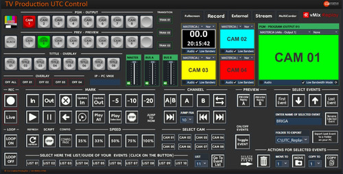 Pacote Utc - Replay Para vmix