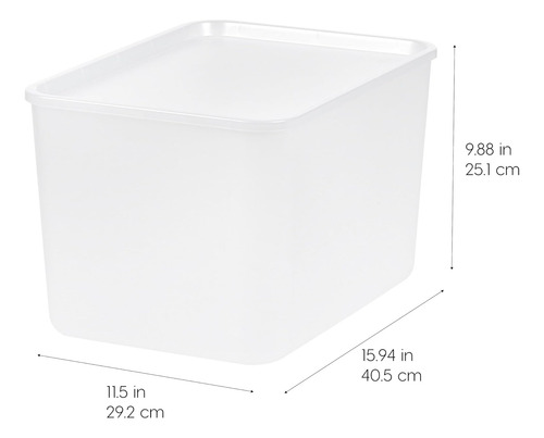 Cesta Modular De Plástico Mediano De Ee. Uu. Tapa, Paq...
