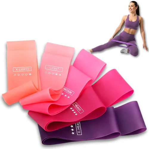 Kit 5 Faixa Elástica Super Mini Band Extensor Elástico Para Trein...