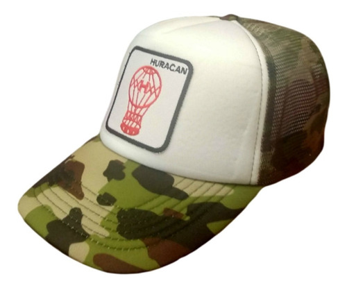 Imagen 3 de 5 de Gorra Trucker Escudo Bordado Huracán Camuflado 1