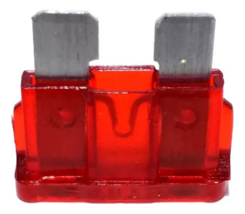 Fusivel Lamina Engate 10a Vermelho Hikari Com 10 Unidades