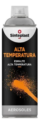 Aerosol Brillospray Alta Temperatura Negro-aluminio 240cc Color Negro