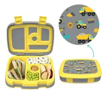 Comprar Lonchera Hermética Con Divisiones Bentgo Kidsprints Carritos Color Amarillo