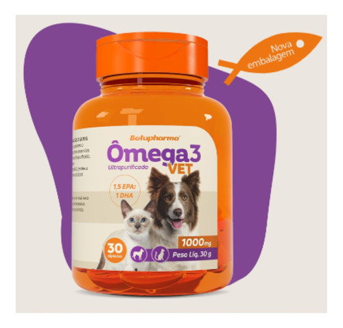 Ômega 3 1000mg Vet Botupharma - Pet Line