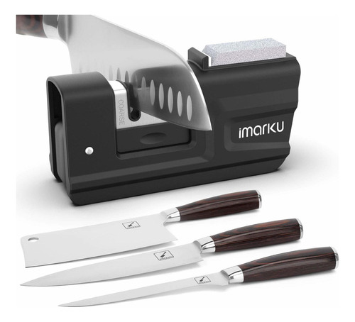 Kitchen Knife Sharpener, Imarku 3-stage Knife Sharpeners