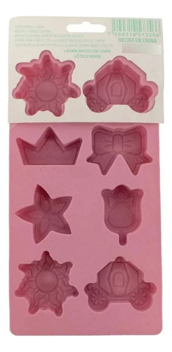 Molde De Silicón Cocina Objetos De Cuento Princesas Disney Rosa