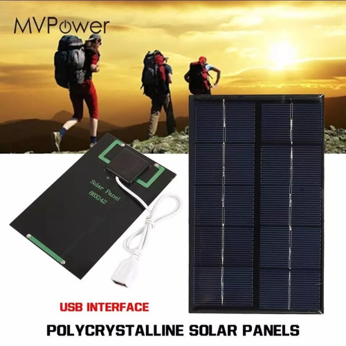 Painel Solar Carregador Usb 5v 5w Celular Tablet Pow Mvpower