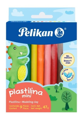 Plastilina Pelikan Mini X 9 Unidades