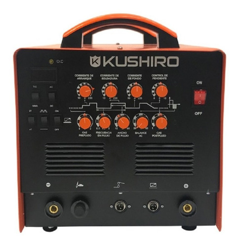 Soldadora Inverter Tig 220 Acdc Aluminio Electrodos Kushiro