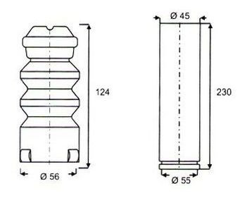 Capuchon/taco  Volkswagen Fox/polo 2002/ Trasero Kit