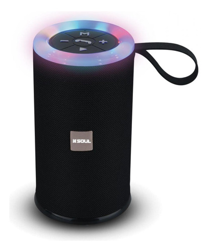Parlante Bluetooth Soul Xs400 Party Round Color Negro