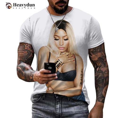 Playera Estampada En 3d De La Cantante Sexy Nicki Minaj