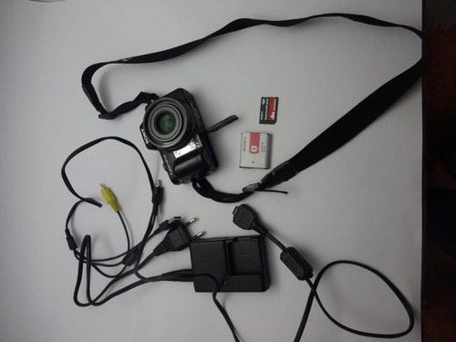 Câmera Sony Cyber Shot Dsc - H10 - Memória Pro Hg Duo 8gb