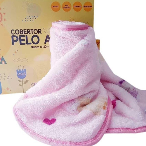 Cobertor Para Bebê Infantil Antialérgico Pelo Alto Jolitex