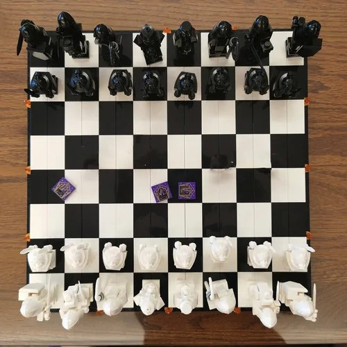 Jogo De Xadrez Harry Potter 900 Peças - Blocos De Montar 900 Chess