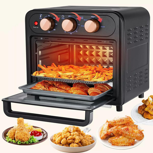 Horno De Aire Con Convección De 18 L, 1300w, Temporizador Y