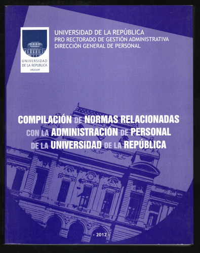 Uruguay Normas Y Administración Personal Universidad Republ