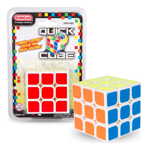 Cubo Rubik Duncan 3x3 Juguete Agilidad Reto Mental Mov Suave Color de la estructura Blanco