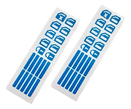 2 Pegatinas Luminosas Para Interruptor Azul