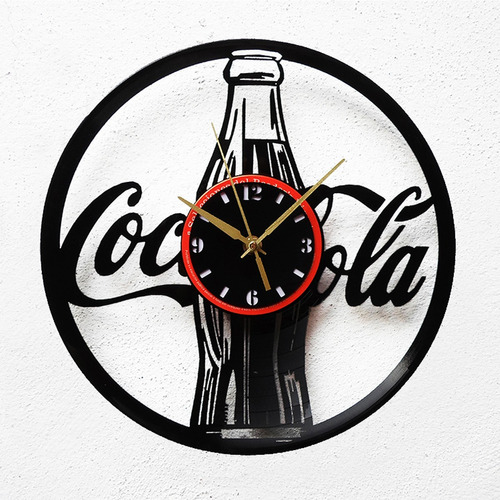 Reloj Disco Vinilo Vinil Acetato Lp Refresco Coca Cola 