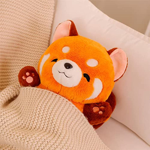 M Muñeca De Peluche Con Lindo Panda Rojo De 9 Pulgadas For