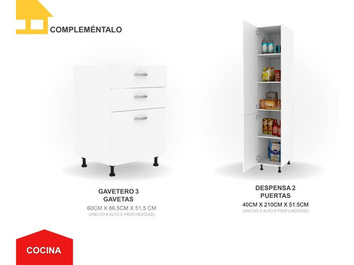 Imagen 4 de 7 de Módulo Aéreo 2 Puertas Casalista® Cocina
