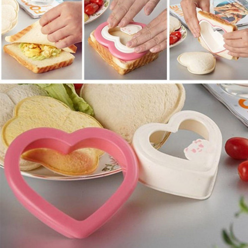 Molde Para Hacer Sándwiches Y Pan Con Forma De Corazón Calie