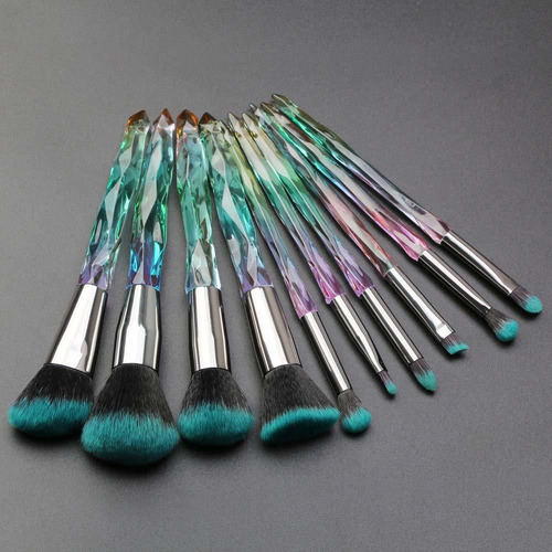 Juego De Brochas De Maquillaje De Cristal Regalo De Belleza