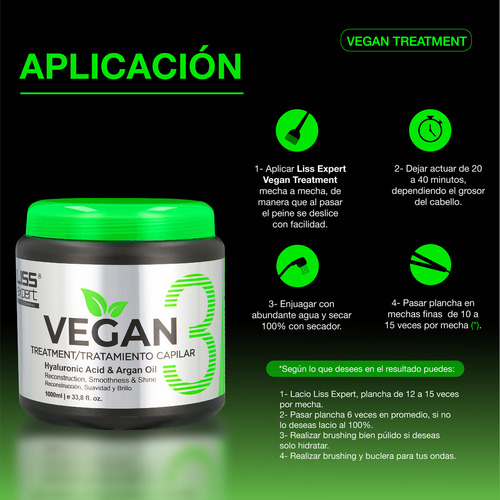 Alisado Vegan Liss Expert Professional 1000ml